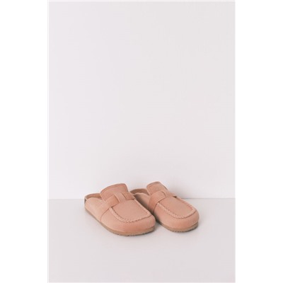 Zapatillas tipo zueco ante rosa