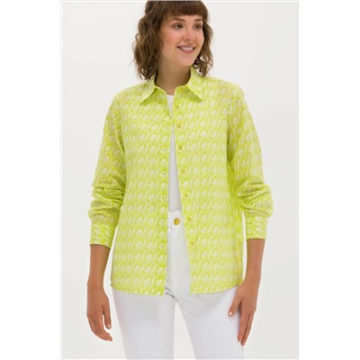 Kadın Neon Sarı Uzun Kollu Gömlek