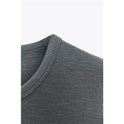 RIB SHORT SLEEVE T-SHIRT