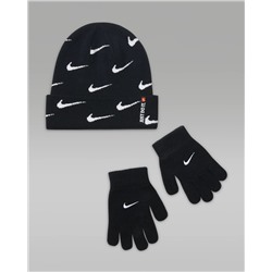 Nike Swoosh Repeat Beanie and Gloves Set Big Kids' Set