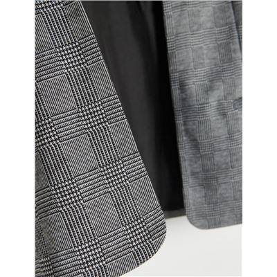 Karierter Blazer aus Jersey