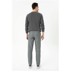 Erkek Gri Kanvas Pantolon