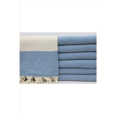 Fabric Box %100 Doğal Pamuk Elmas Peştemal Banyo Havlusu Türk Havlusu Hamam Plaj Havlusu