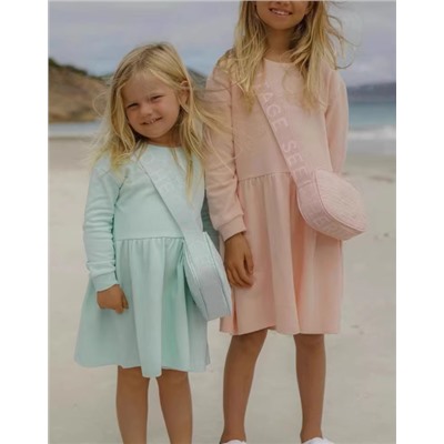 Платье из 100% хлопка для девочек. Экспорт