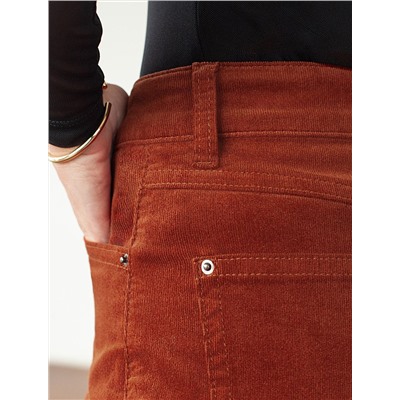 Брюки из эластичного микро-вельвета