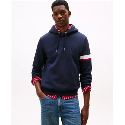 Tommy Hilfiger Men's Stripe Sleeve Hoodie