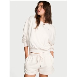 Angel Essentials Obsessed Terry Crop Crewneck Sweatshirt