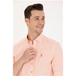 Erkek Turuncu Uzun Kollu Gömlek