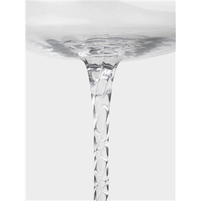 Бокал-креманка для шампанского, 250 мл, 2 шт, стекло, с серебристым кантом, Rhapsody