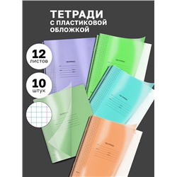 Набор тетрадей с пластиковой обложкой, 10шт 60991