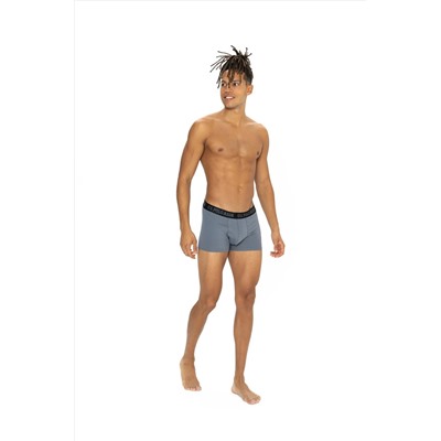 U.S. Polo Assn. Erkek Siyah - Antrasit - Baskılı 3'lü Boxer