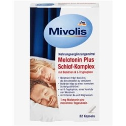 Melatonin Plus Schlaf-Komplex 32 Kapseln, 16 g