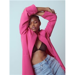 джинсы mom fit с эффектом потертости