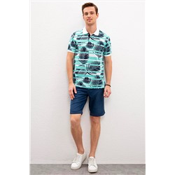 Erkek Mint Polo Yaka Tişört
