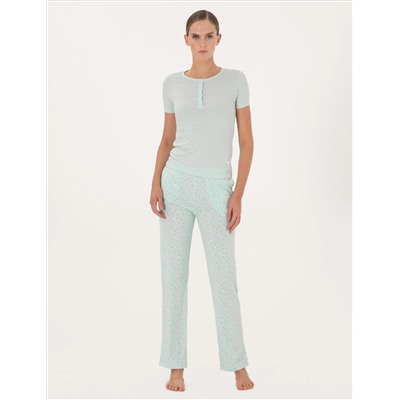 Mint Kısakollu Pijama Takımı