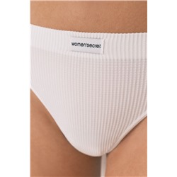 Braga tanga sin costuras blanco