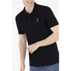 Erkek Siyah Basic Polo Yaka Tişört