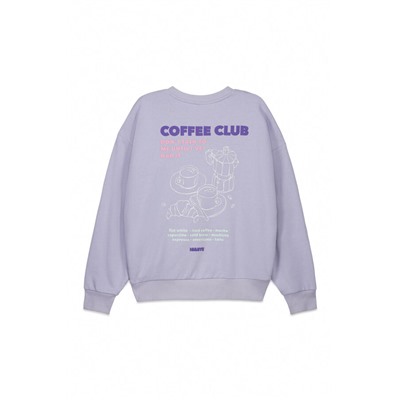 Sudadera felpa algodón lila