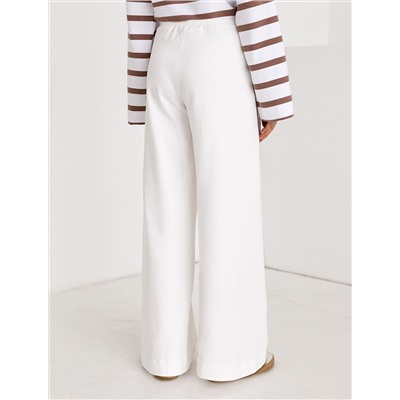 Свободные брюки  из тонкого премиального футера с эластаном