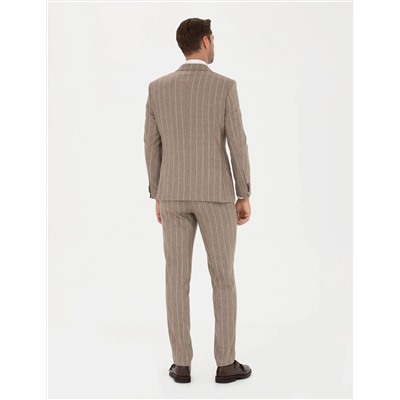 Bej Ex. Slim Fit Takım Elbise