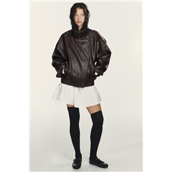 PATENT EFFECT BALLERINA SHOES WITH BUCKLES