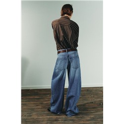 JEANS OVERSIZE TRF TIRO MEDIO