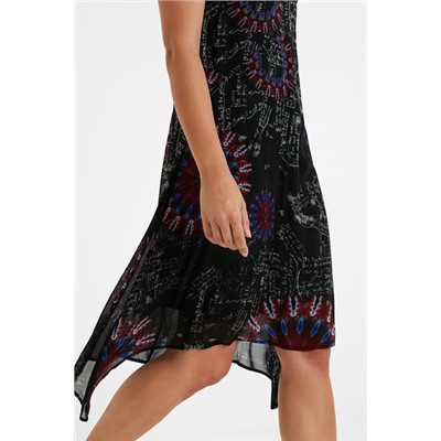 Vestido asimétrico viscosa