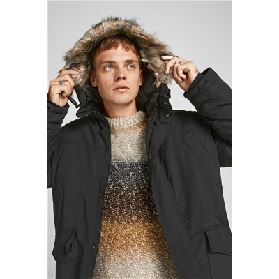 Chaqueta con capucha Negro