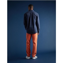 Denim Trousers, Men, Orange