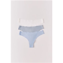 Pack 3 bragas brasileñas microfibra multicolor