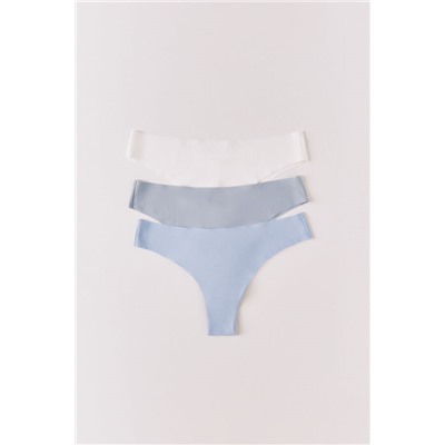 Pack 3 bragas brasileñas microfibra multicolor