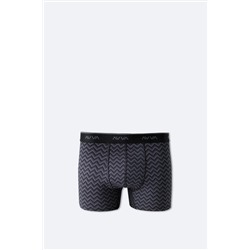 Avva Erkek Antrasit Zigzag Desenli Tekli Boxer A51Y9504