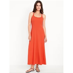 Sleeveless Ribbed Maxi Dress