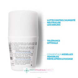 La Roche Posay Déodorant 24H - Peaux Sensibles - Roll-On 2x50mlLot  × 2