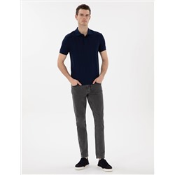 Lacivert Slim Fit Polo Yaka Tişört