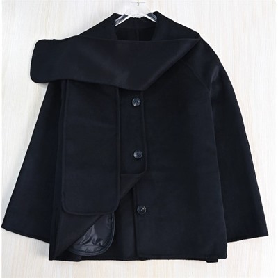 Шерстяное пальто с двусторонним кроем КО*С