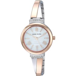 Anne Klein Women's Premium Crystal Accented Bangle Watch Set, AK/2245
