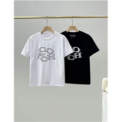 Мужская футболка с буквенным принтом  Coac*h Материал: 100% хлопок