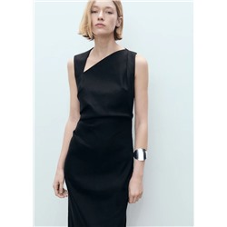 Vestido lino asimétrico