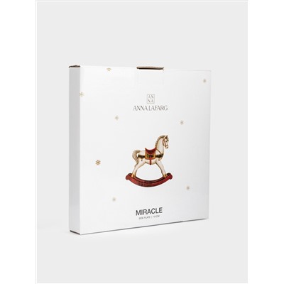 Тарелка закусочная, 19 см, фарфор N, белая, Лошадка, Miracle