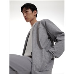 Sweatshirt im Bomberstil mit Baumwollmischung