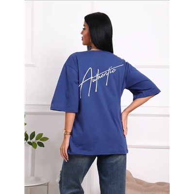 Футболка с надписью на груди и на спине, Арт.813