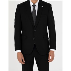 Siyah Slim Fit Takım Elbise