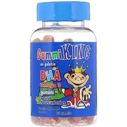 GummiKing, DHA Omega-3 Gummi for Kids, 60 Gummies
