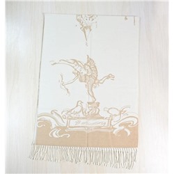 Зимний теплый мягкий жаккардовый шарф