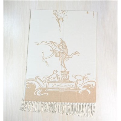 Зимний теплый мягкий жаккардовый шарф