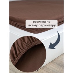 Простыня на резинке SELENA 'Исида', 140х200х30 (см), поплин (хлопок 100%)