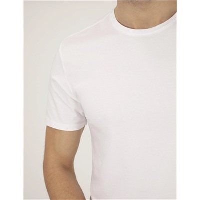 Beyaz Slim Fit Basic Tişört