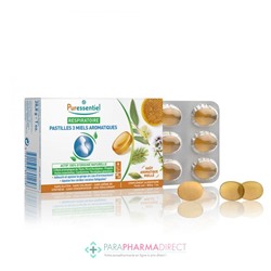 Puressentiel Respiratoire Pastilles 3 Miels Aromatiques x18