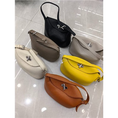 сумка женская натуральная кожа  арт. 7201 размер 24*12*15см Молочный